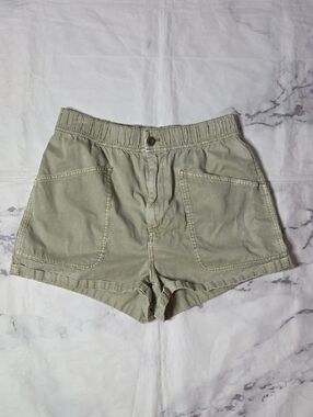 Madewell Pull On Utility Shorts Sage Green